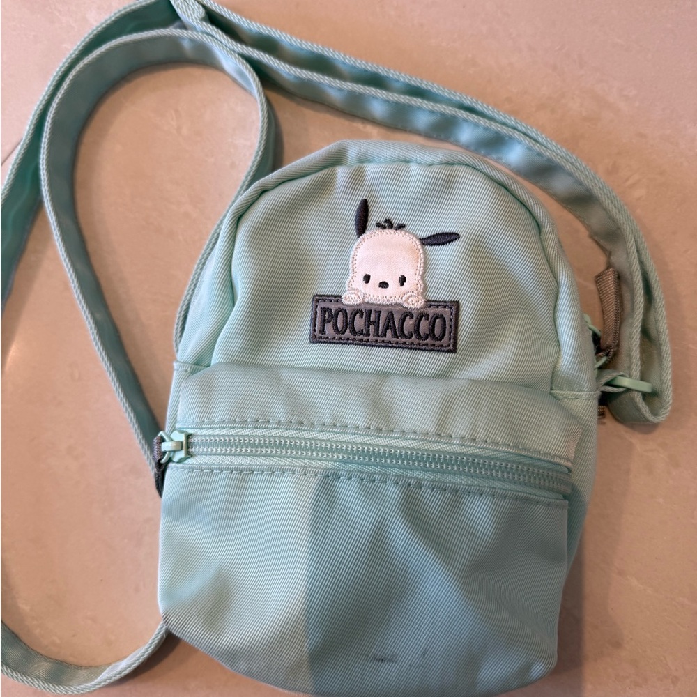 Sanrio Pochaco Mint Green Kids Mini Crossbody